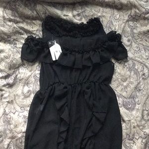 Black Cold Shoulder Dress